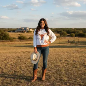 Texas Longhorns State Pride All Over Print Sweatshirt - Image 3