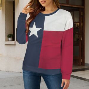 New Texas Republic State Flag Crew Neck Sweater - Image 2