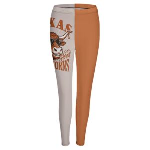 Texas Longhorns Legging Hook'em Horns Burnt Orange High-Waist Leggings - Image 6