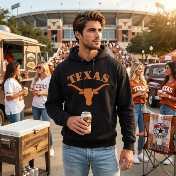 New-Texas-Republic-Clothing-Models (140) Texas Longhorns fuzzy hoodie