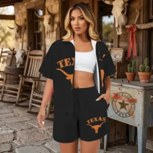 Texas Longhorns Shorts Windbreaker Set - Image 3